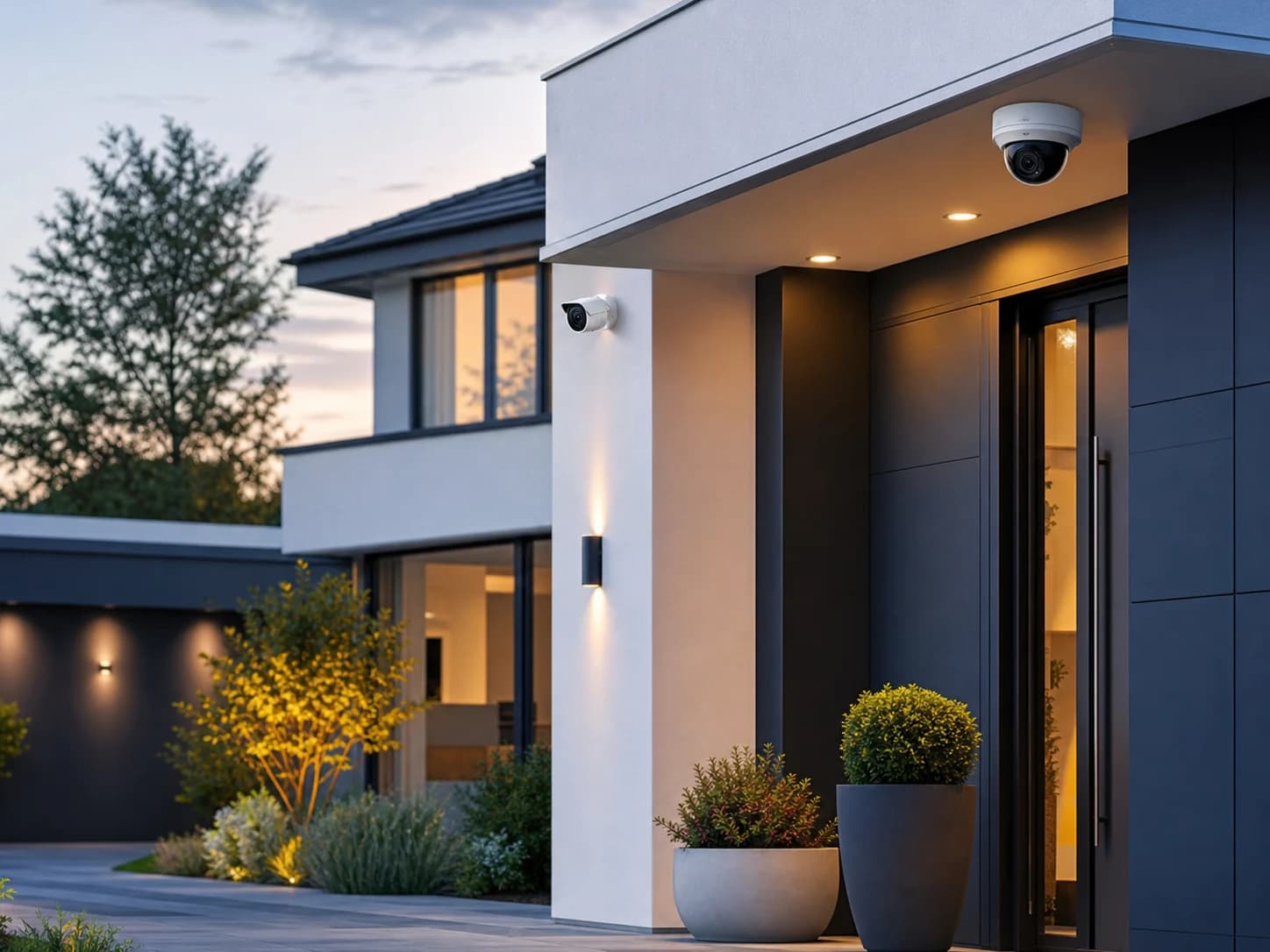 Imóvel contemporâneo com proteção exterior discreta